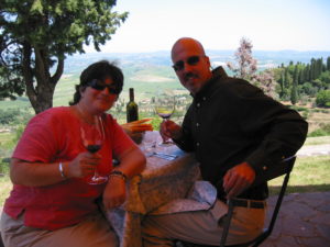 Kim and Chris at Boccon Di Vino