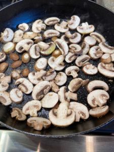 Mushrooms Searing