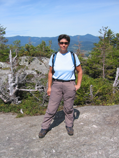 Kim atop Stowe Pinnacle