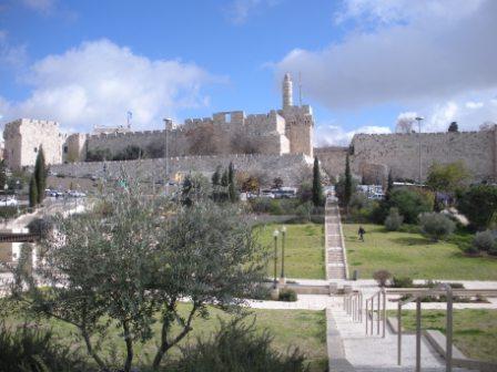 View of Old City Toward Jaffa Gate