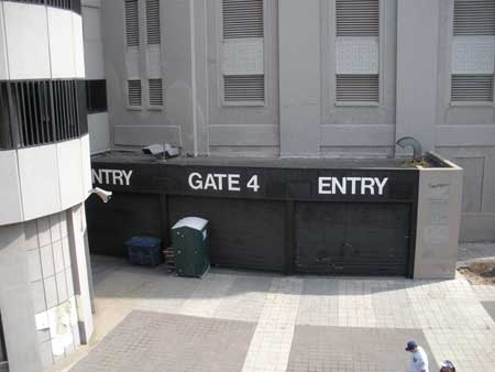 Old stadium ticket booth