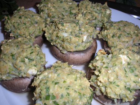 shrimp stuffed mushroom