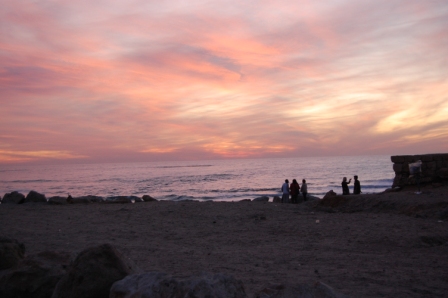 Sunset at Caesarea Aqueduct