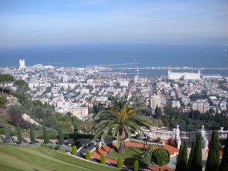 View of Haifa from Baha'i Gardens