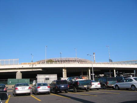 View of Stadium from Parking Lot