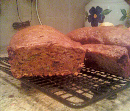 Sliced Zucchini Bread