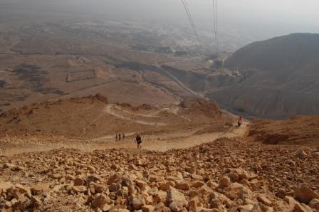 Snake Path from Top of Masada
