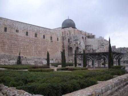 View of the Southern Retaining Wall of the Temple Mount