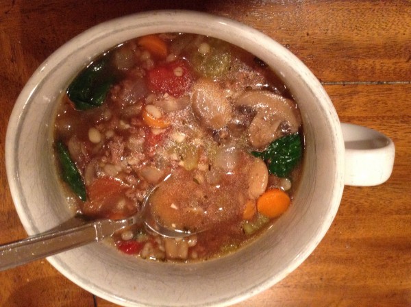 Beef, Vegetable Barley Soup