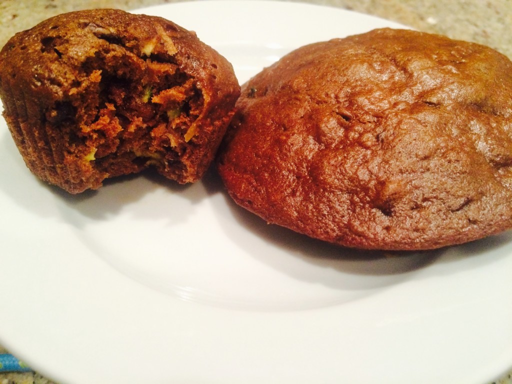 Mexican Chocolate Chip Zucchini Muffins