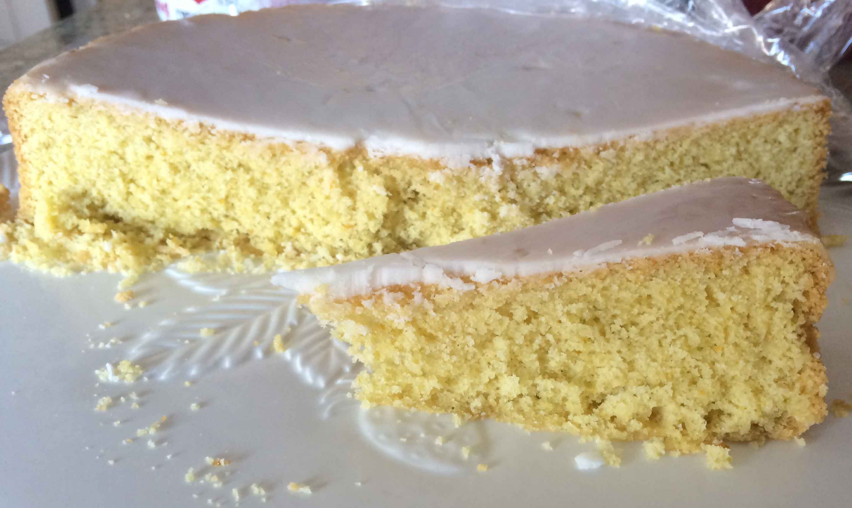 Citrus Glazed Polenta Cake