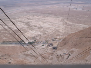 Roman Camp from Tram at Masada