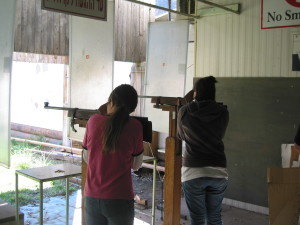 Becky & Sammi w/ Rifles