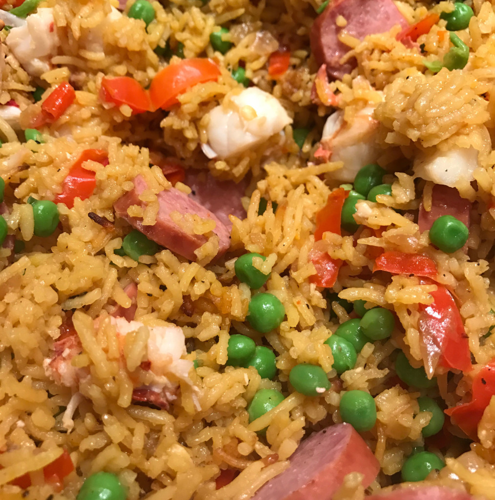 Easy Lobster Paella