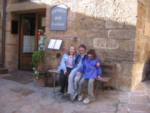 Girls Outside La Porta