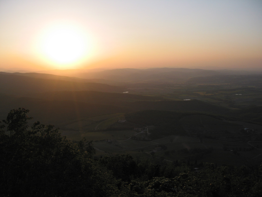 Sunset from Montalcino