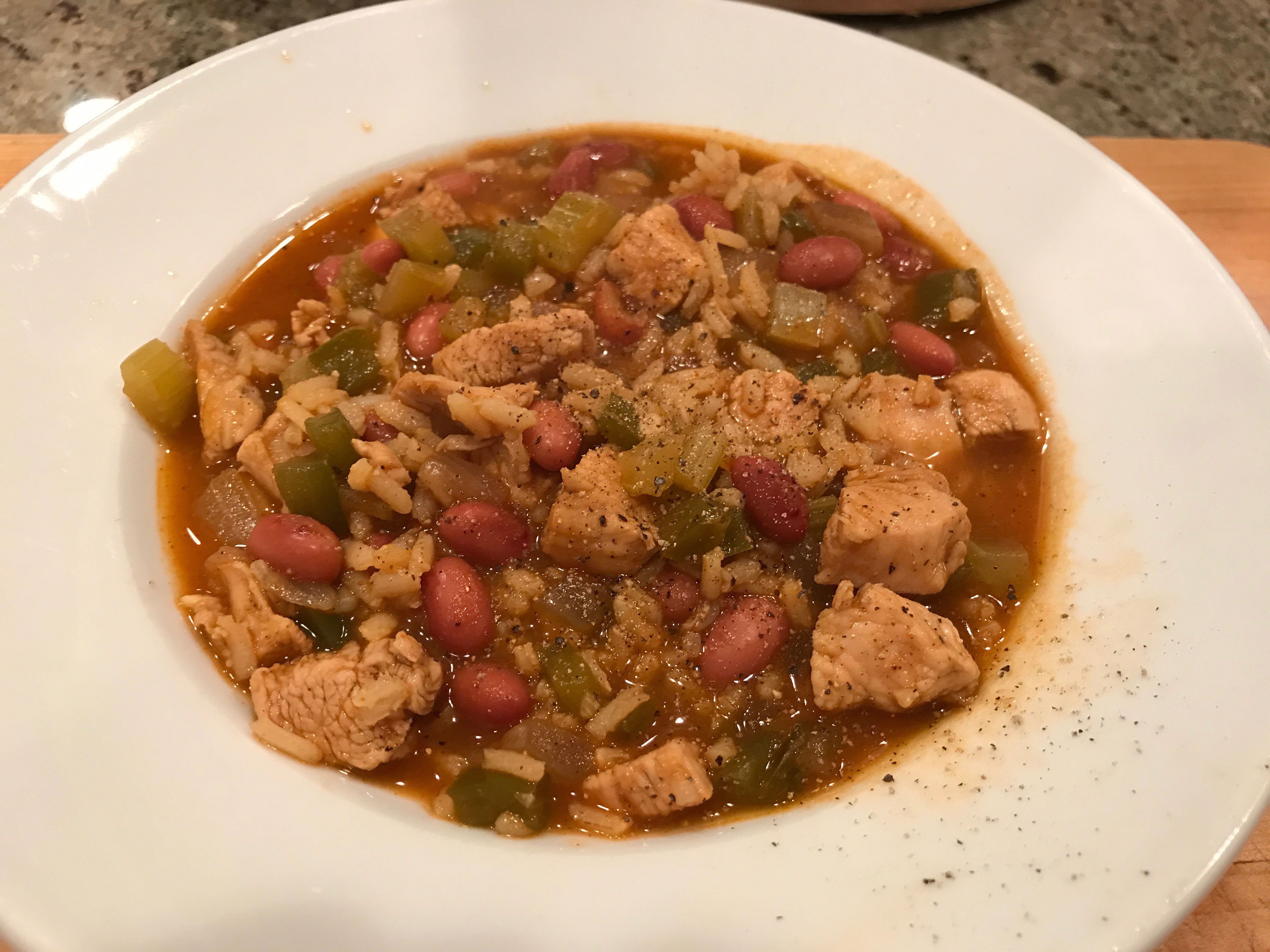 Cajun Chicken Red Bean Soup