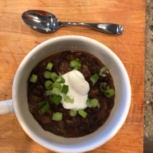 Chili Lime Black Bean Soup