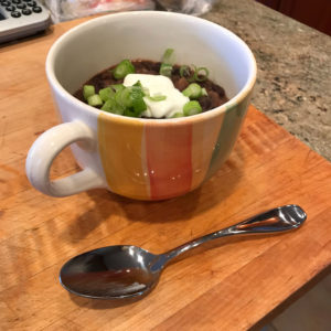 Chili Lime Black Bean Soup