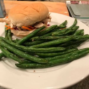 Slow Cooker Cider-Braised Pulled Chicken-Apple Sandwiches