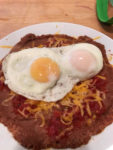 Eggs Over Refried Beans